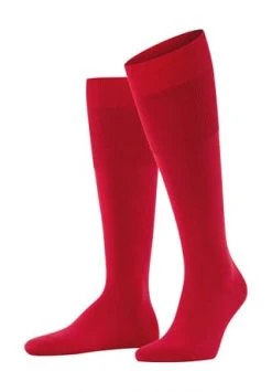 socken-struempfe Verkäufe 21 FALKE Airport Kniestrümpfe aus Merinowolle für Herren 8120 SCARLET - Hohe Qualität & Komfort