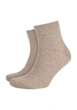 DUNMORE Kurzsocken 2er-Pack, Komfortbund, Beige M - Bequeme Herrensocken