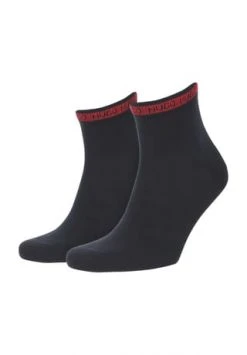 socken-struempfe Verkäufe 9 HUGO Socken 2er-Pack Logoprint Dark Blue - Premium-Herrensocken